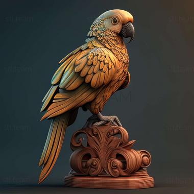 3D model parrot (STL)